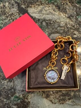 NWT - Julie Vos HoneyBee Statement  with Iridescent Tanzanite Blue